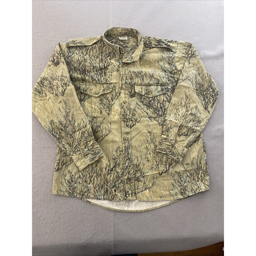 Montana Camo Inc. Camo Prairie Ghost Shirt Mens's 2XL Long Sleeve Made In USA